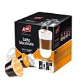 Café René Latte Macchiato Packung und Kapsel für Dolce Gusto
