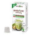 FoodNess Matcha Latte Packung und Kapsel für Nespresso
