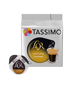 L'OR Café Long Classique Packung und Kapsel für Tassimo
