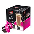 Café René Café Au Lait Packung und Kapsel für Dolce Gusto
