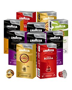 Starterpaket für Nespresso mit Aluminiumkapseln von Lavazza 