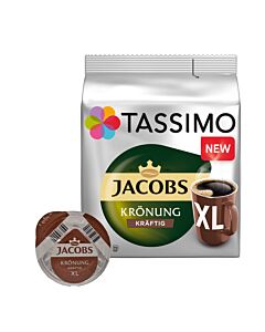 Jacobs Krönung Kräftig XL Packung und Kapsel für Tassimo
